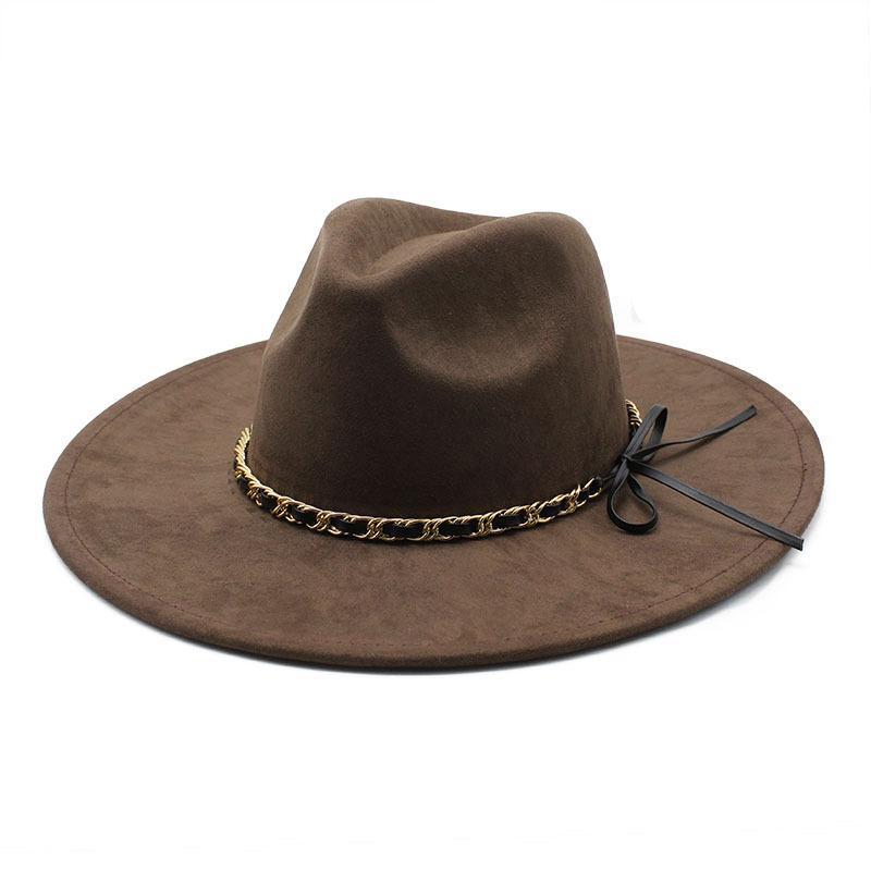 Peach Heart Suede Felt Hat, Simple And Retro French Big-Brimmed Woolen Top Hat, Versatile Men And Women, Felt Hat