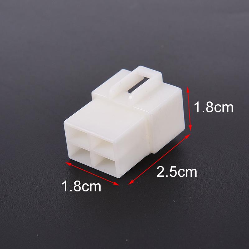6.3Mm 4Pin Automotive Electrical Wire Connector Male Female Cable Terminal Plug