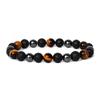 Facted Obsidian Hematite Tiger Eye Bracelets for Magnetic Health Protection Soul Jewelry Nature Stone Beads Bracelet Men Pulsera