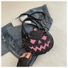 Halloween Handtasche Geldbörse Umhängetasche Neuheit Teufel Schultertasche PU-Leder Halloween Umhängetasche