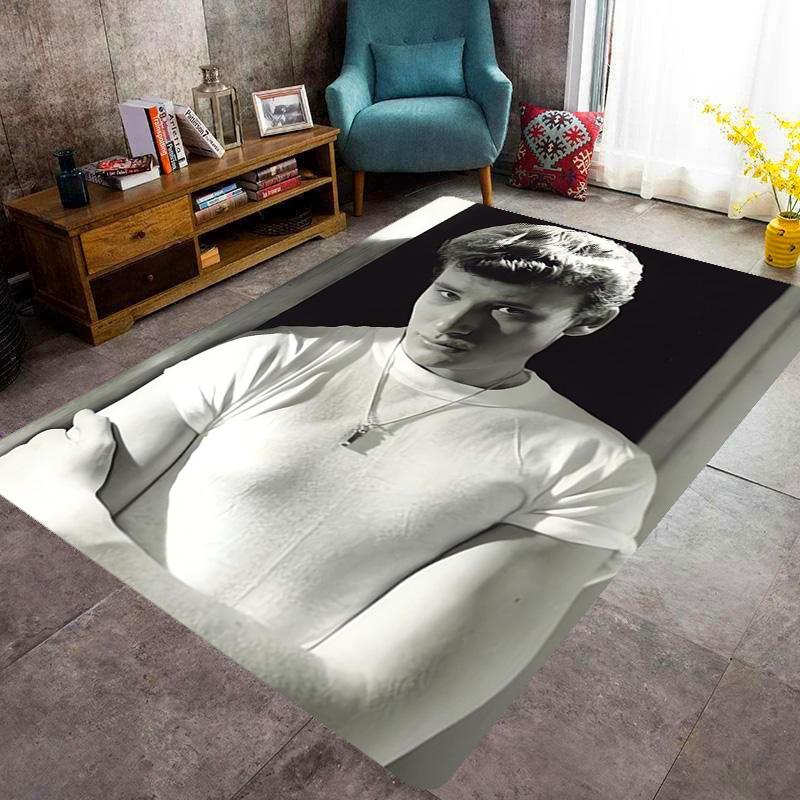 Johnny Hallyday: Le Phénix carpet Living room and bedroom mats printing Art Protective pad Room