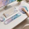 3Pcs/Set Soft Mouse Wrist Support Pad Non-Slip Base Keyboard Hand Cushion  Desktop Accessories