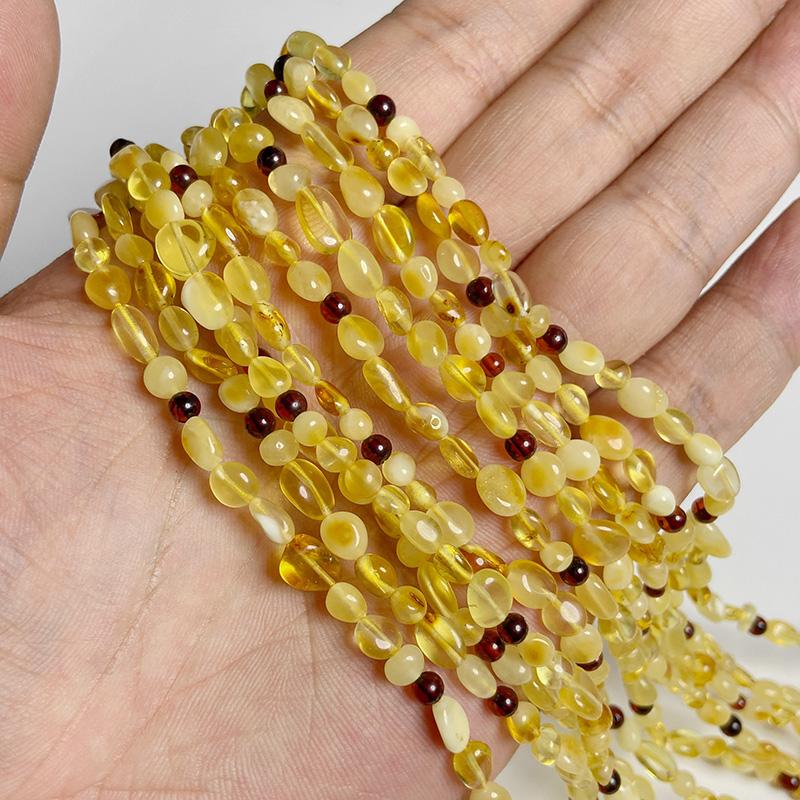 Natural Ambers Stone Bead Irregular Chip Oval Shape Crystal Geavel Bead For Jewelry Making DIY Bracelet Necklace Accessory