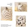 Pack of 16 Champagne Gold White Christmas Tree Traditional Pendant Ornaments