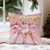 1Pc Kpop Style Girl Group Print Throw Pillow Cover,Suitable For Sofa,Bedroom,Living Room,A Trendy Gift For Kpop Style Fans