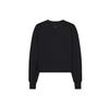 Nike Logo Print Short Sleeve Crewneck Sweatshirt Women sweatshirt Black CU9015-010