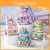 Ice Cream Flower Photo Coffee Shop Street View Assembly Building Blocks Toys For Children And Adults
