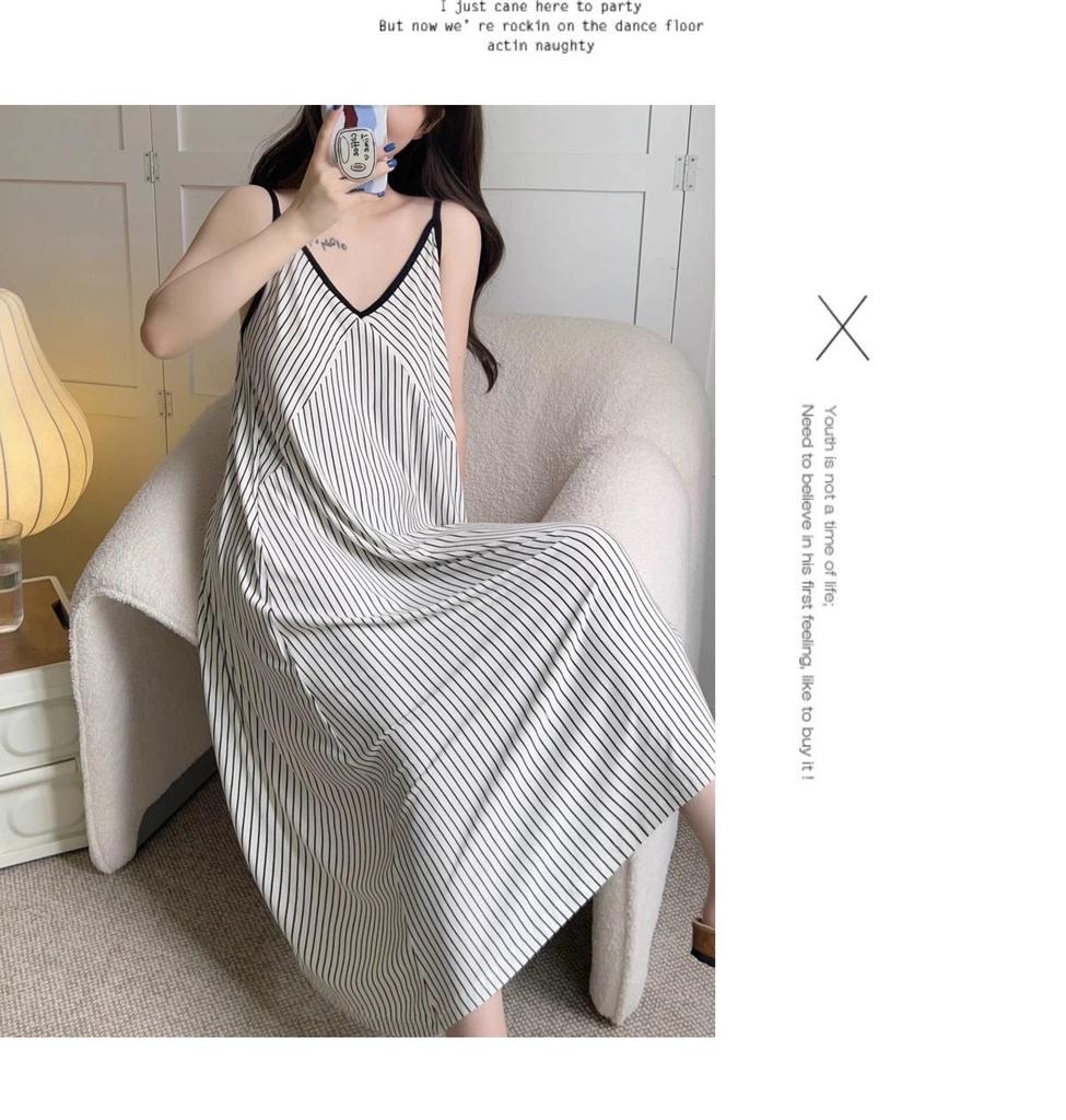 Southeast Asia Bestseller: Women's Sweet Camisole Nightgown - Cute Summer Pajamas & Long Homewear Dress