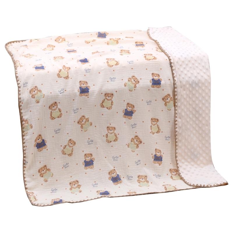Baby Summer Blanket with Lovely Pattern Lightweight Thin Blanket Soft & Comfortable Newborns Blanket for Boy Girls Gift