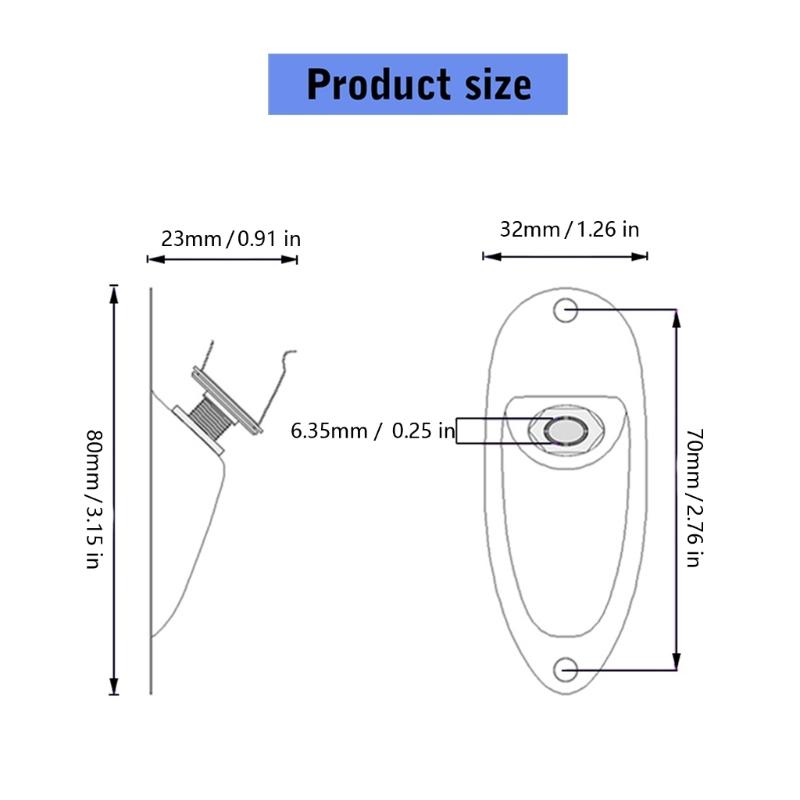 Heavy Duties Guitar Input Output Plate With Rotation Resistant Washer Mounting Screws Set For Stability And Durability