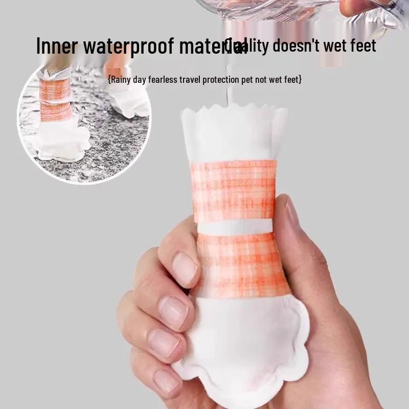 Wasserdichte Einweg-Pfotenüberzieher für Haustiere: Schmutzabweisende Hunde-Spaziergang-Socken