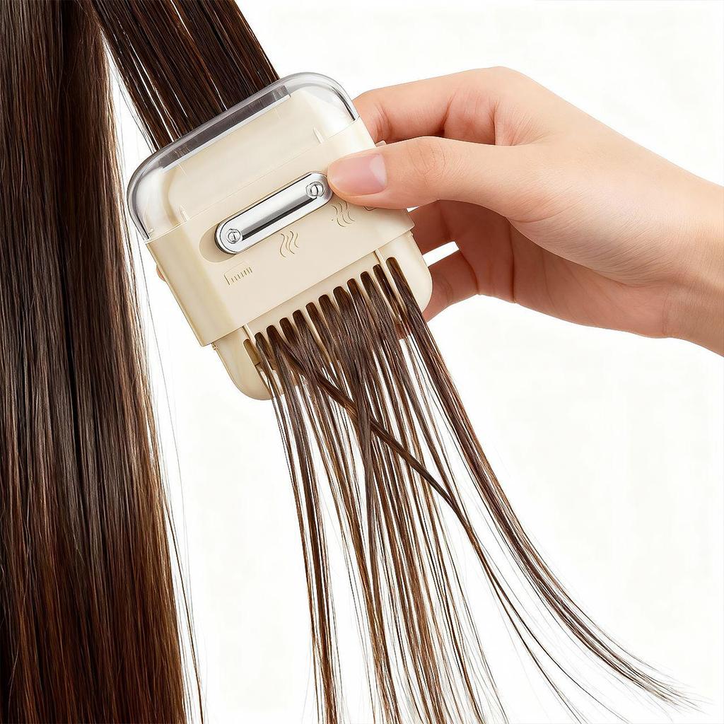 Exquisite 6-in-1 Bangs Trimmer: Adjustable Multifunctional Hairdressing Comb with Thinning Blade