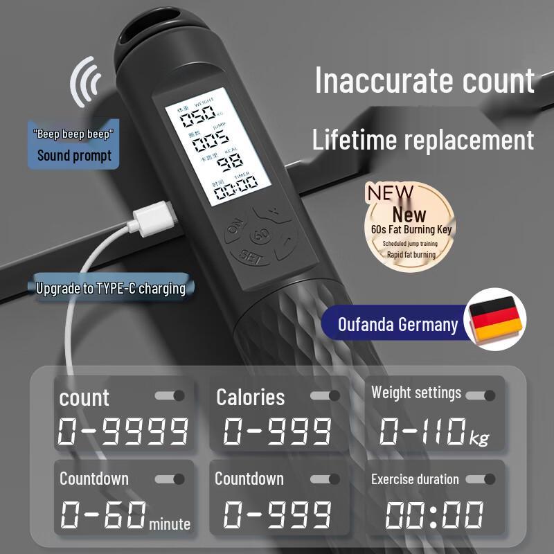 Oufanda Smart Digital Counting Jump Rope