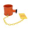 5th Wheel Lock Metal Versatile Warning Tag Enhanced Safety Anti Theft Trailer Wheel Pin Hitch Lock with 2 Keys for RV