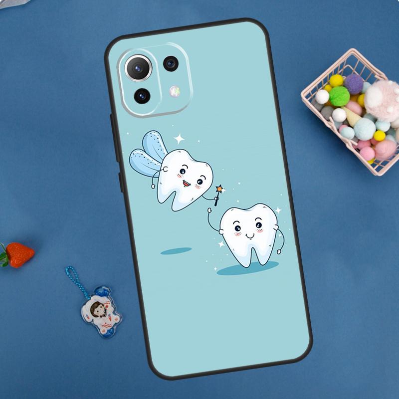 Cute Tooth Dentist Case For Xiaomi 14 13 15 Ultra 11T 12T 13T 14T Pro POCO X7 Pro X3 X5 F5 F6 M6 X6 Pro Cover