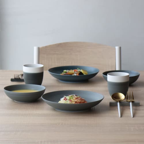 Arita Ware Koselig-arita Cutlery Rest, Chopstick Rest for Spoon, Knife, and Fork, Simple, Modern, Stylish, and Cute (Navy)