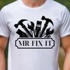 Mr Fix It Tools Graphic Tee | Handyman Repair Shirt, 6 Colors