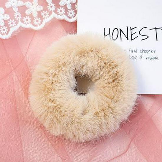 Autumn & Winter Fluffy Faux Fur Hair Tie - Korean Fairy Headwear Mink Hair Rope