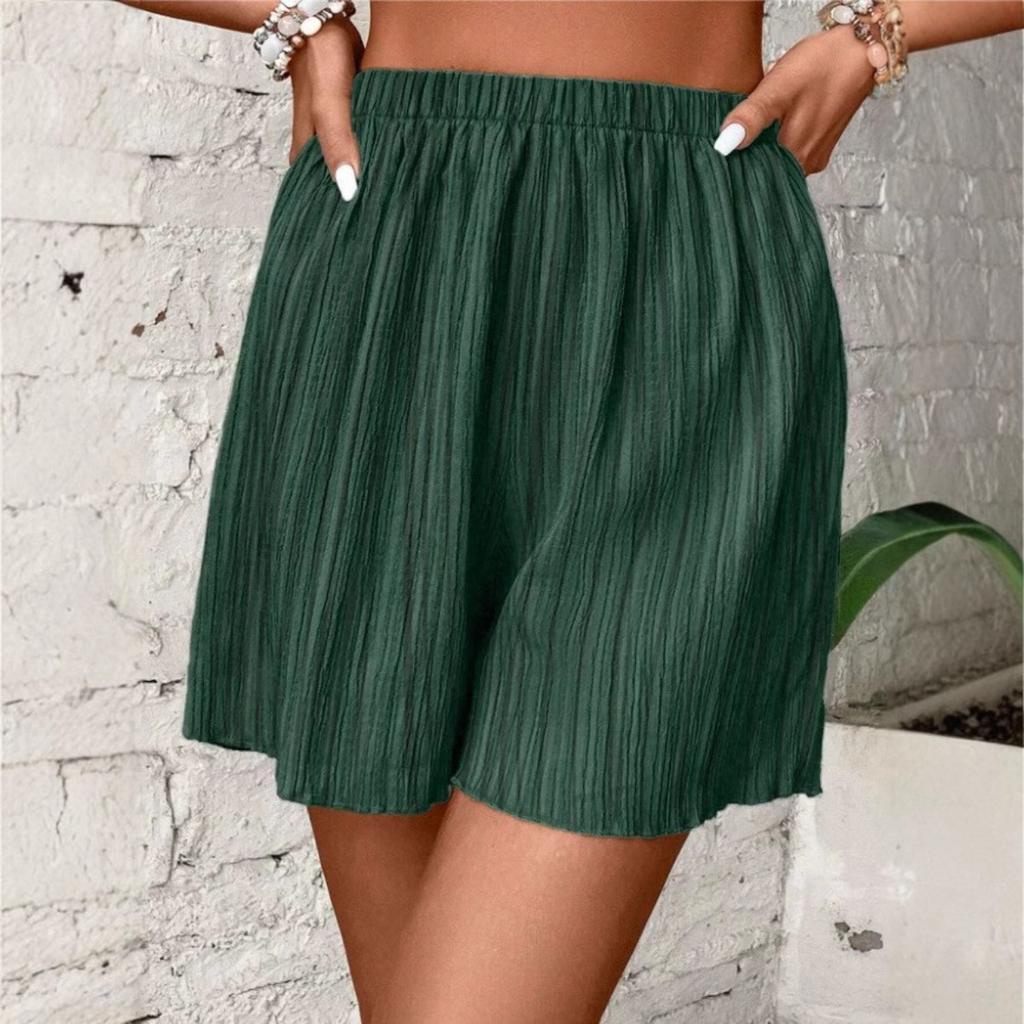 Dámské letní šortky s elastickým pasem - Prodyšné a pohodlné, Multifunkční na pláž, na piknik, pro volný čas, Elegantní vzhled, Měkká tkanina