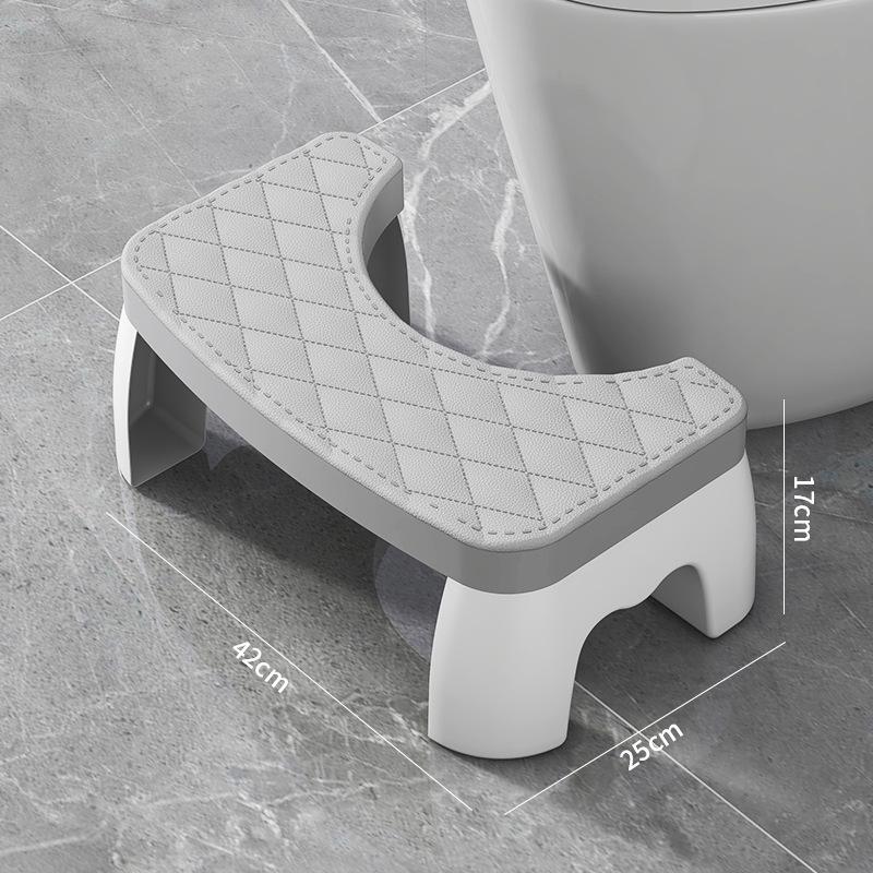 Sgabello da WC in Bambù Spazzolino da WC Sedile Vasino Antiscivolo Poggiapiedi per Bambini Incinte Bagno Anziani Sgabello da Accovacciamento Casa Viaggio Sedile per Cacca Bambino