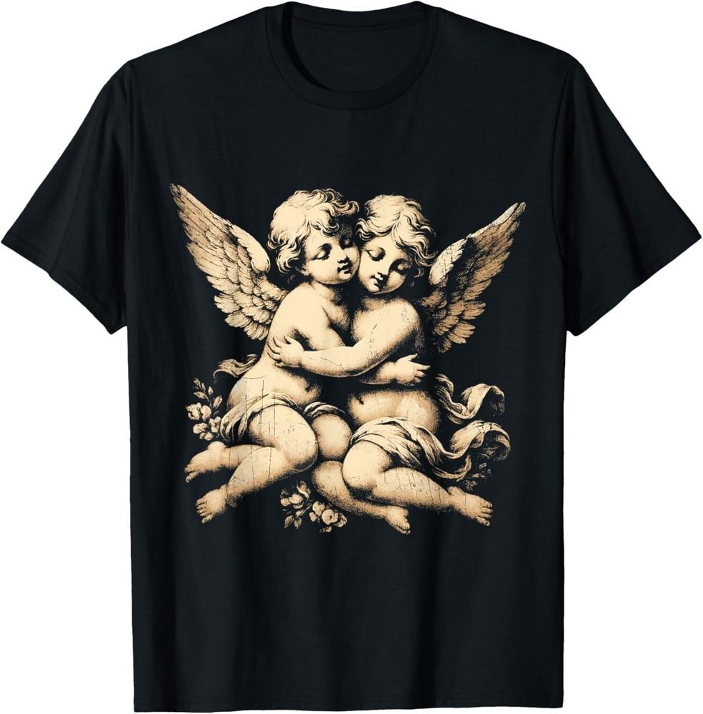 

New Limited Vintage Cherub Angel, Angelic Art Little Baby T-Shirt Tops Tee S