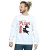 Disney Mens Mulan Movie Warrior Silhouette Sweatshirt