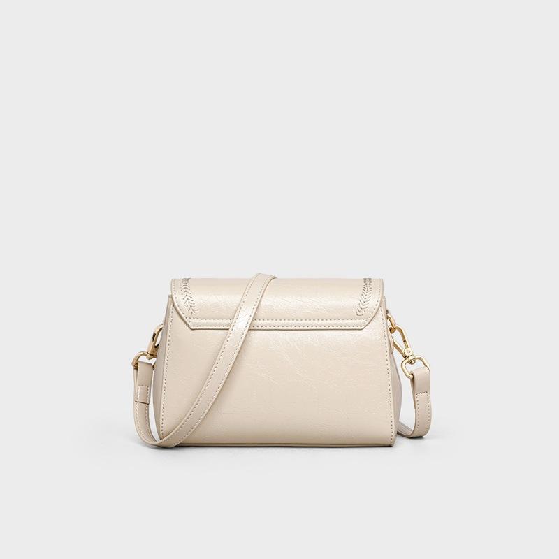 Ny Høst- og Vinter Dame Crossbody-veske Underarmsveske Ekte Skinn En-skulder Utsøkt Liten Veske
