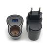 Vehicle Power Adapter Featuring USB Port And Improved Voltages Stability 220V to 12V Converter 12V0.5A/5V1A