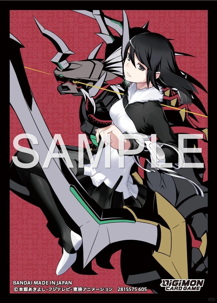 Digimon DTCG Official Card Sleeves 02 For Trading Card Game Battle Collection Cards Shiramine Nokia Mishima Erika Merch