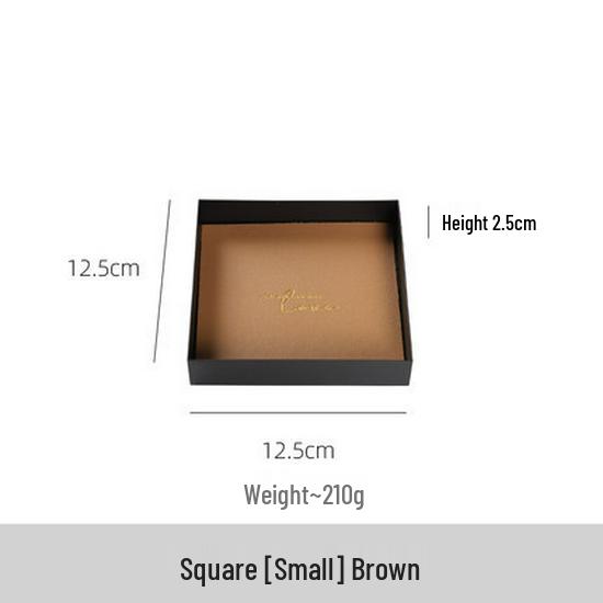 

Скандинавский поднос для хранения ювелирных изделий из кожи цвета Моранди - Квадратный дизайн из кованого железа