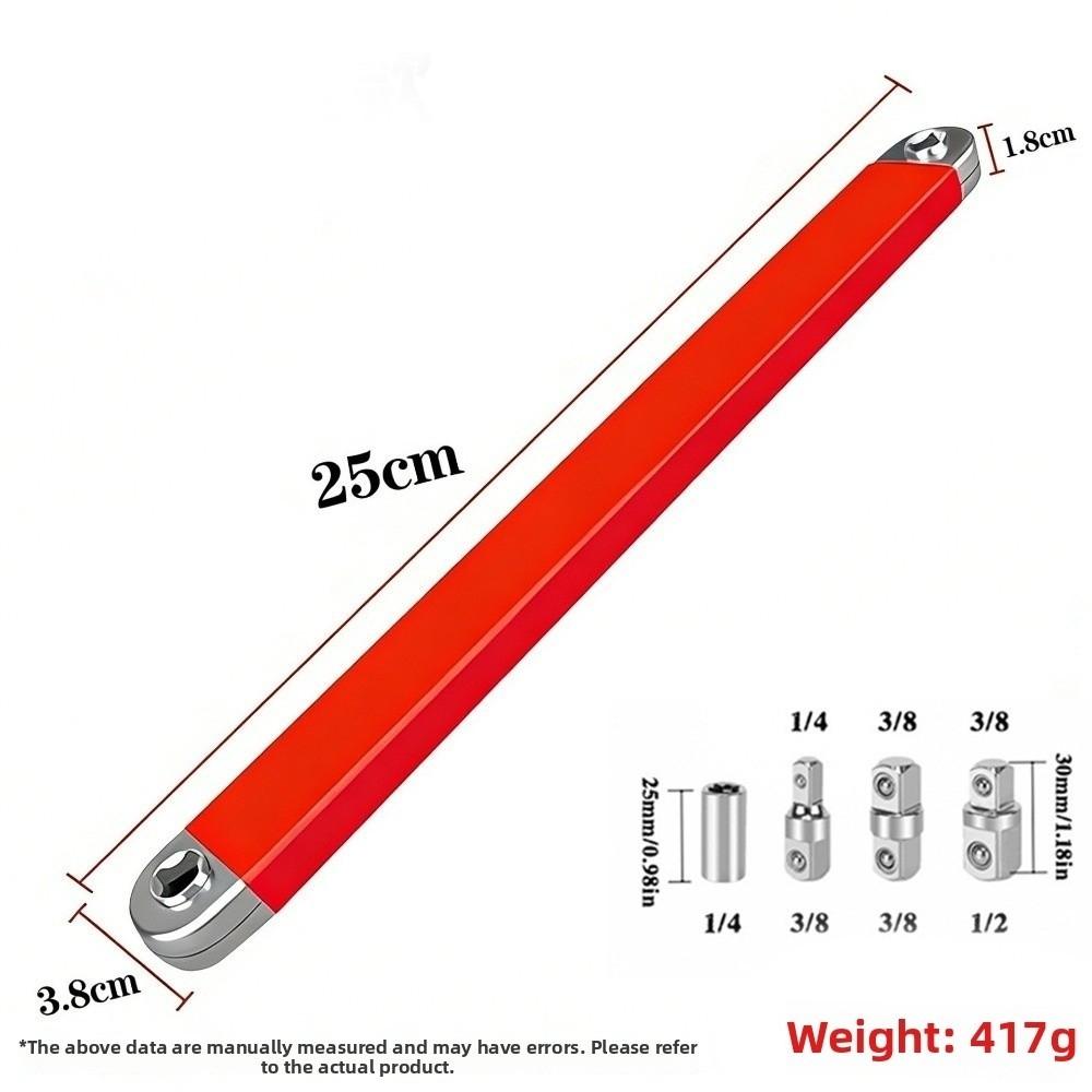 Professional Grade Offset Extension Wrench 4 Adapter Set Compact Extension Wrench  DIY Repair