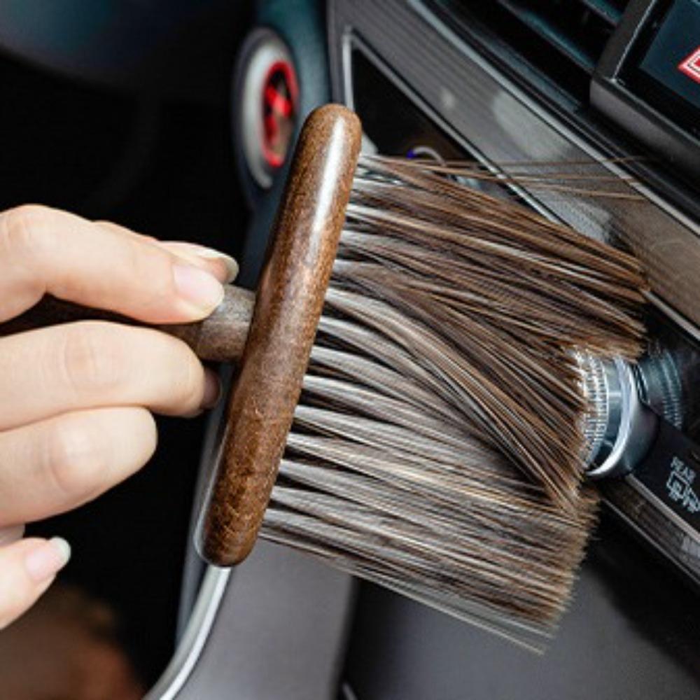 Multifunctional Coffee Cleaning Brush Wooden Dust Removal Brush  for Musical Instrument