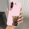 Pink Leopard Print Phone Case for Samsung Galaxy A17 A16 A37 A26 A36 A57 A56 A15 A25 A35 A55 A14 A24 A34 A54 A13 A23 A33 A53 Gal