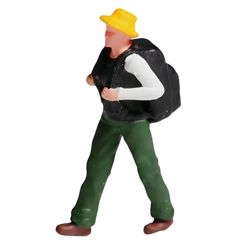1:87 Scale Figures Dioramas Miniature Rock Climbing Figurines Resin Texture for Dioramas Display and Home Decoration
