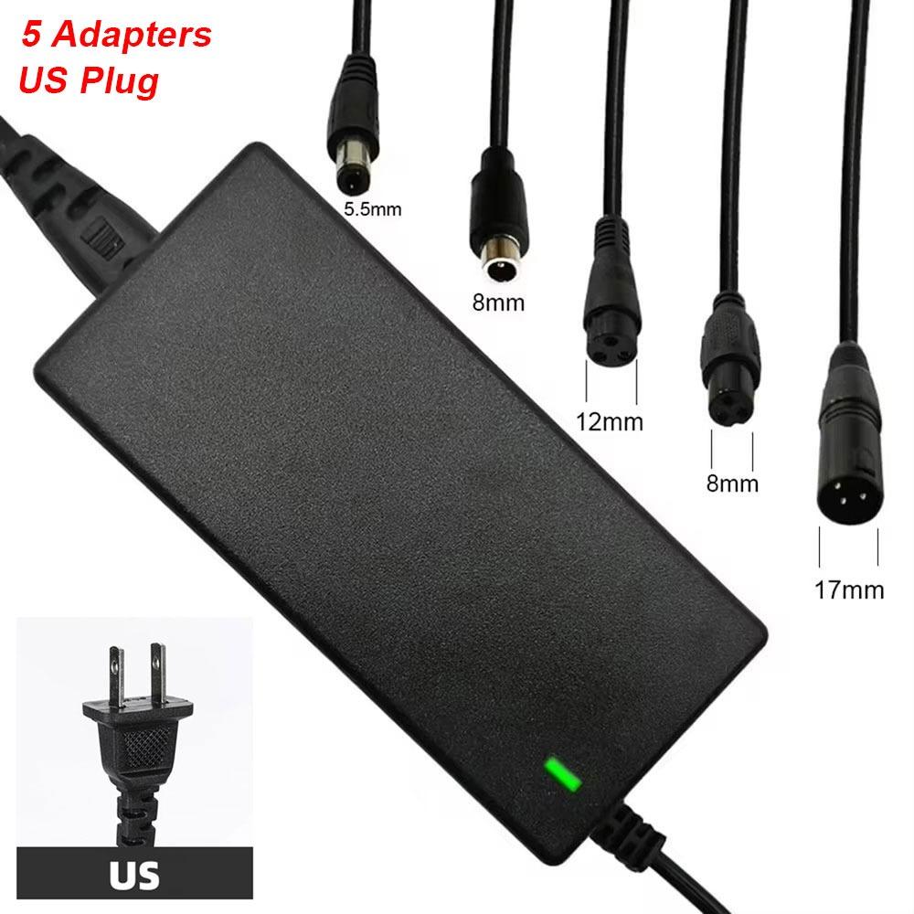 1Set AC 100-240V Electric Scooter Power Adapter For 24-36V Lithium Battery Charger