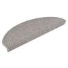 Self Adhesive Stair Treads Sisal Look 30 Pcs 65 X 21 X 4 Cm Silver