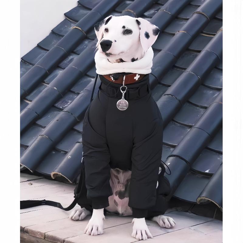 Waterproof Dog Clothes Winter Large Dogs Clothing Accessories Dogs Overalls with Hat Adjustable Warm Dog Coat Product Supplies