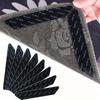 16/8pcs Black White Carpet Anti Slip Stickers Rug Grip Pads Washable Reusable Carpet Fixing Tape