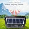 Solar Charging Portable Fm Am Sw Radio Bluetooth 5.2 Speaker Music Player Fm Am Sw Radio Emergency Radio Hand-Crank Charging