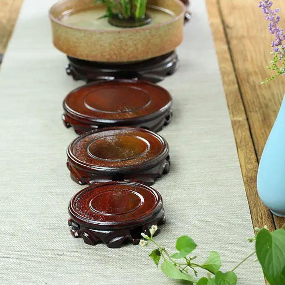 Wooden Planters Stand Ornaments Display Plant Caddy Stand New Pot Trays  Garden Supplies
