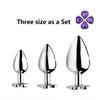Small medium large set huge four leaf cover Metal Anal plug jewelry butt beads dildo insert BDSM vaginal Sex toy for men women