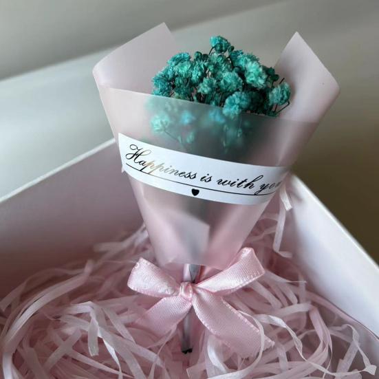 Mini Buk Bukiet Suszonych Kwiatów Kwiaty Hurtowo Bukiet Kwiatowy dla Gipsówki Naturalna Gipsówka Rękodzieło DIY Zdjęcie