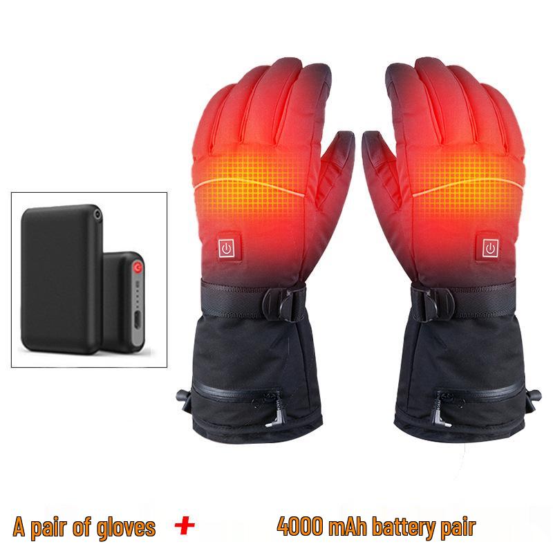 Electric Heated Touchscreen Gloves for Outdoor Skiing & Cycling
