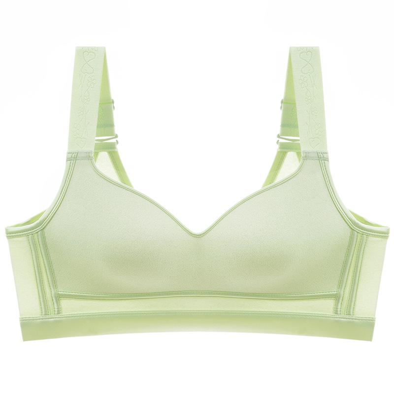 

Женское тонкое бесшовное бюстье-бра, размер с тарелку, невидимое, с полной чашкой, бесследное, пуш-ап 48/110E зелёный