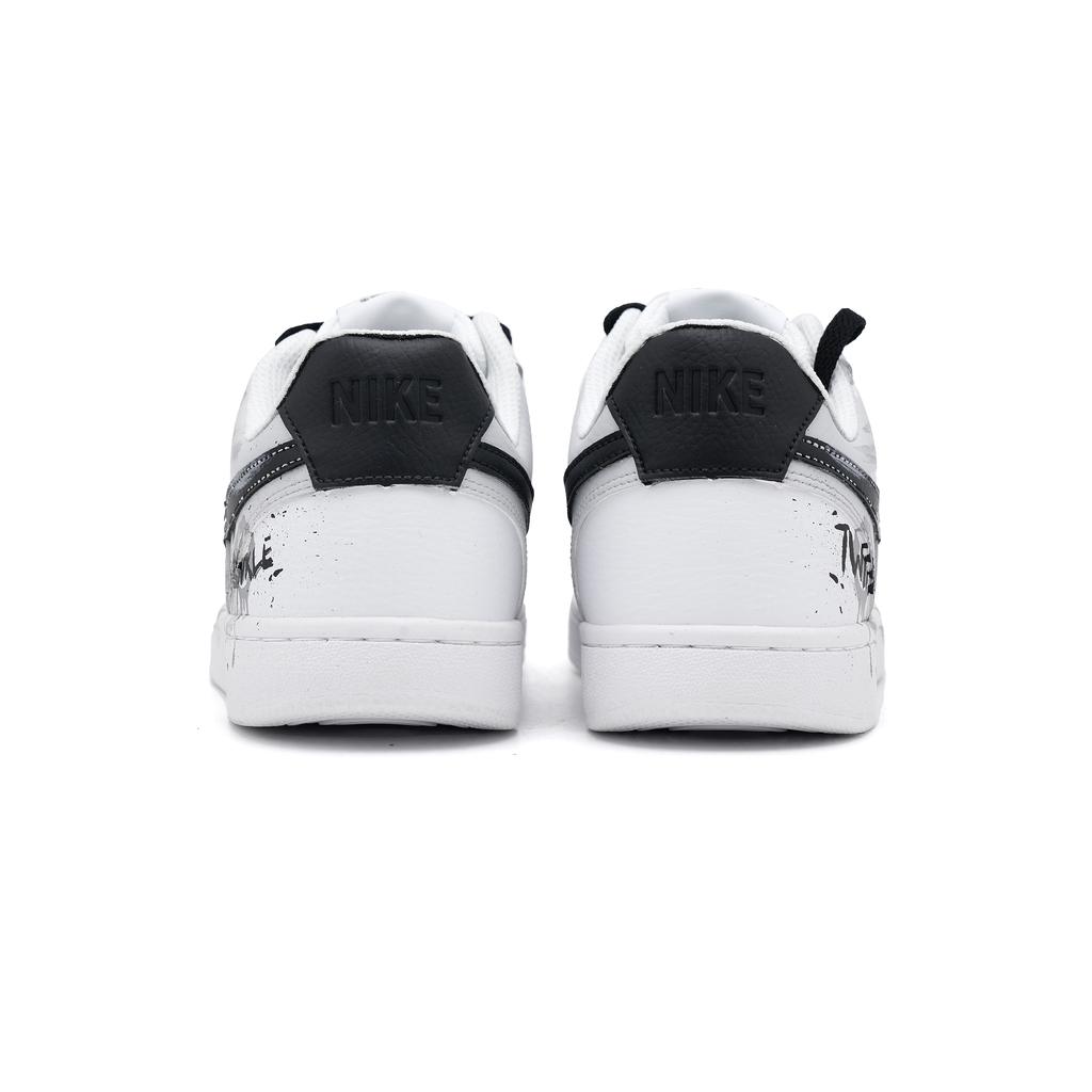Nike Court Vision 1 Skateboard Shoes Unisex Low top Black Gray White DH2987-100(Team2035-)
