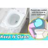 50Pcs Disposable Plastic Toilet Seat Cover Waterproof and Non Slip Individually Wrapped, for Travel, Toilet Seat Protectors