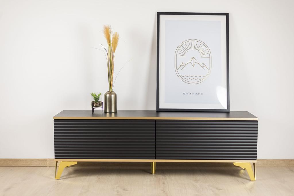 Loft furniture leg, gold, 13 cm high, for a sofa or corner sofa