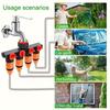 1Pc Valve Splitter 3/4" Watering Connector Distributor 4 Way Hose Splitters For Water Pipe Hose Pipe Tap Connectors