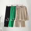 Suits Sets Women Oversize Pullover Sweatshirt Pants Thickened Sweater Top Longs Pants Two-piece Oversize 2PC Suit