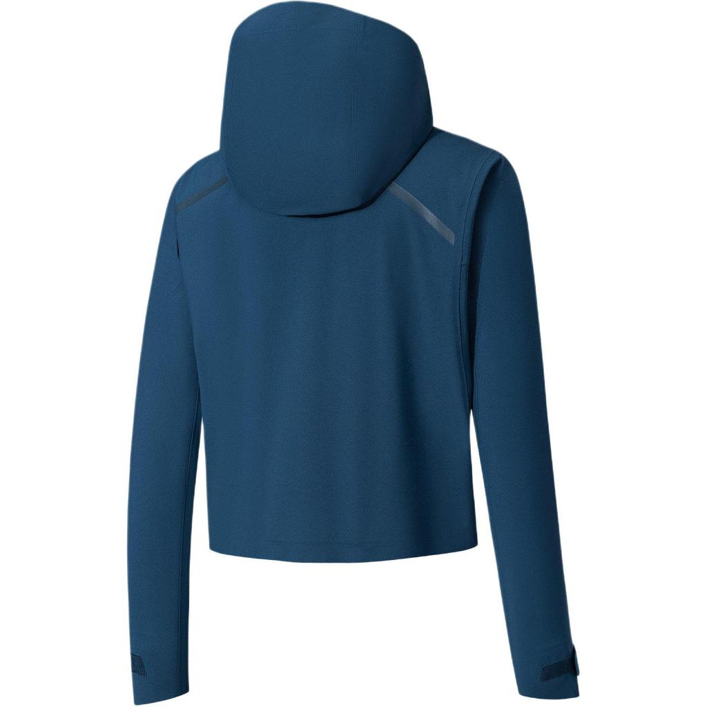 Anta Champion Travel Series Simple Casual Soft Shell Hooded Windproof Waterproof Zipper Short Jacket Women jackets 162610619-3